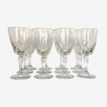 Set de 12 verres à vin vintage 1960