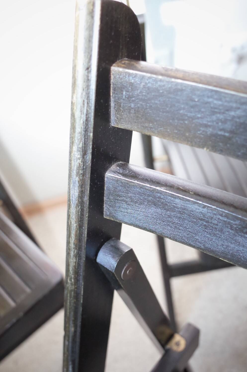 5 x chaises pliantes vintage