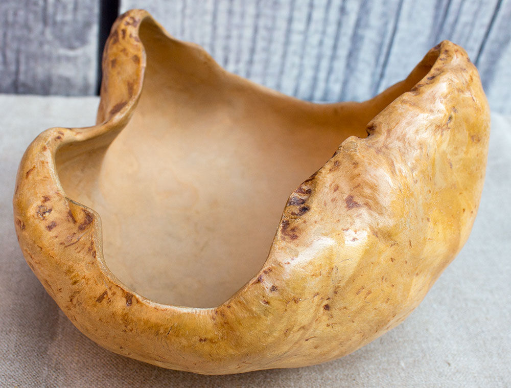 Old wooden bowl from Sweden Lapland 13 cm