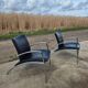 Set 2 postmodern tubular Sit easy chair Kebe Denmark 1980s