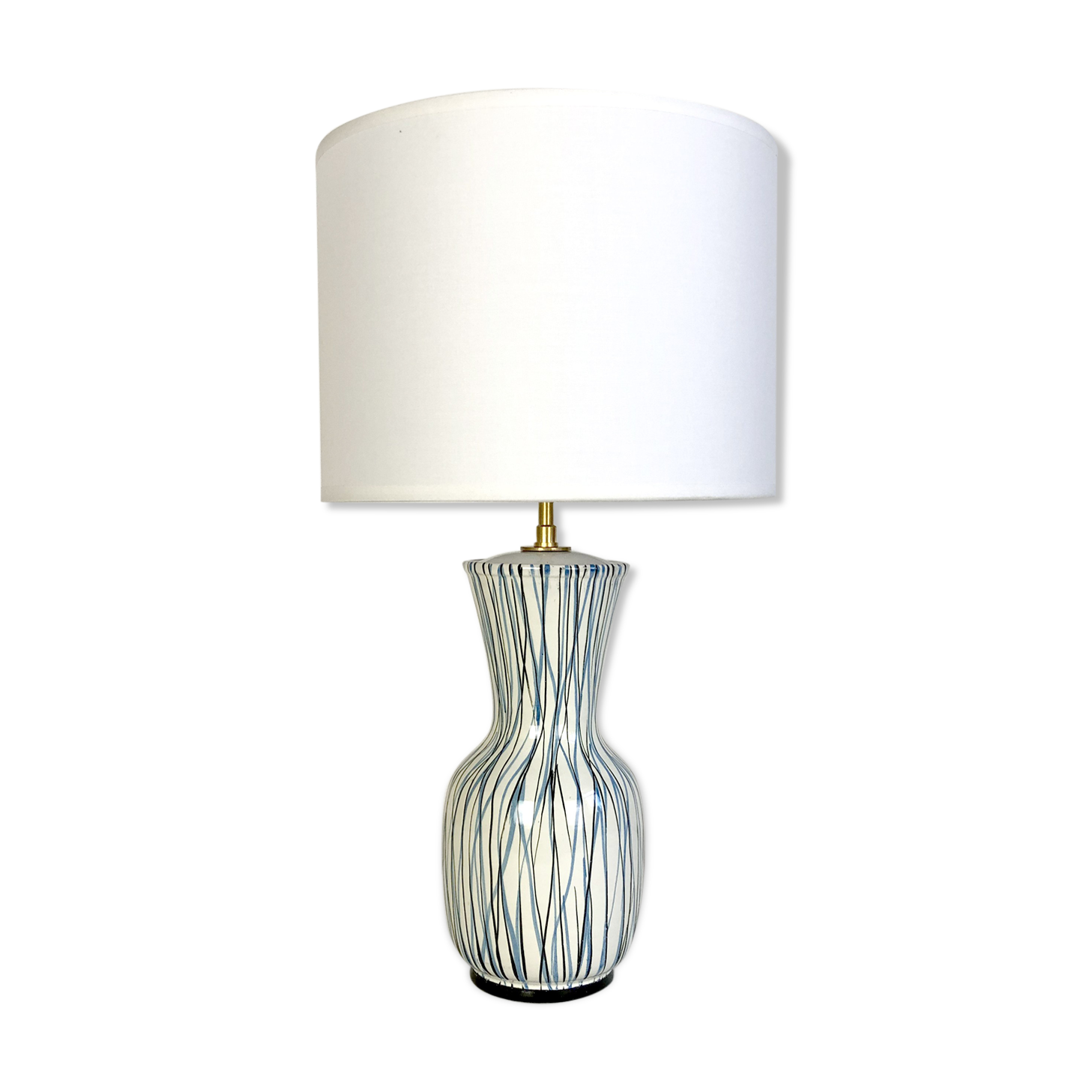 Italian lamp in vintage ceramic 1950