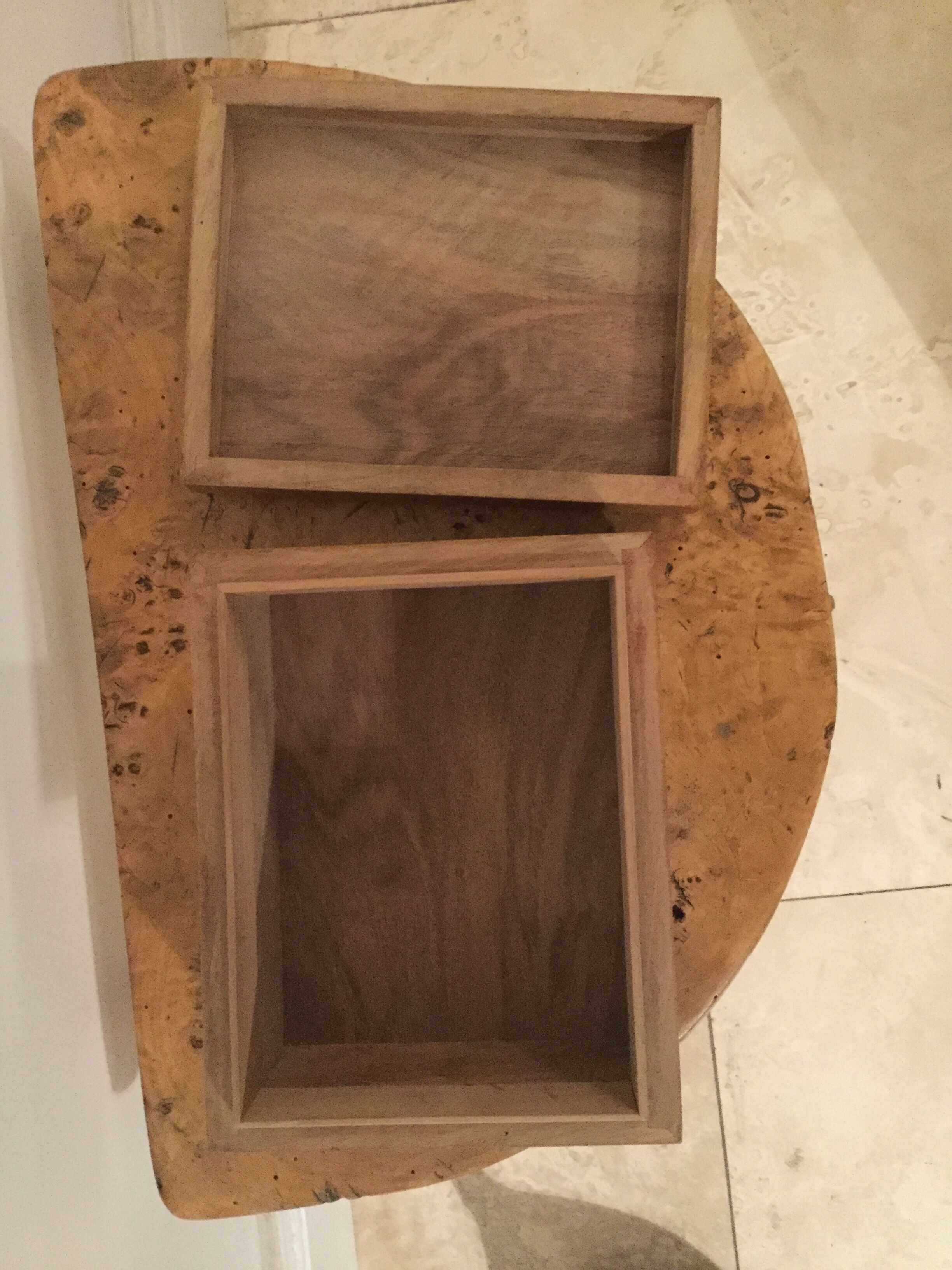 Boîte bois et marqueterie