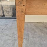 Old rustic farmhouse store table 2 drawers -2m22
