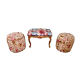 Bench with Louis XV style ottoman