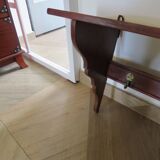 Wall shelf - coat rack - 7 hooks - oak stain - country style - cloakroom