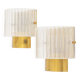 Carl Fagerlund Lights Glass and Brass for Orrefors Sweden 1960