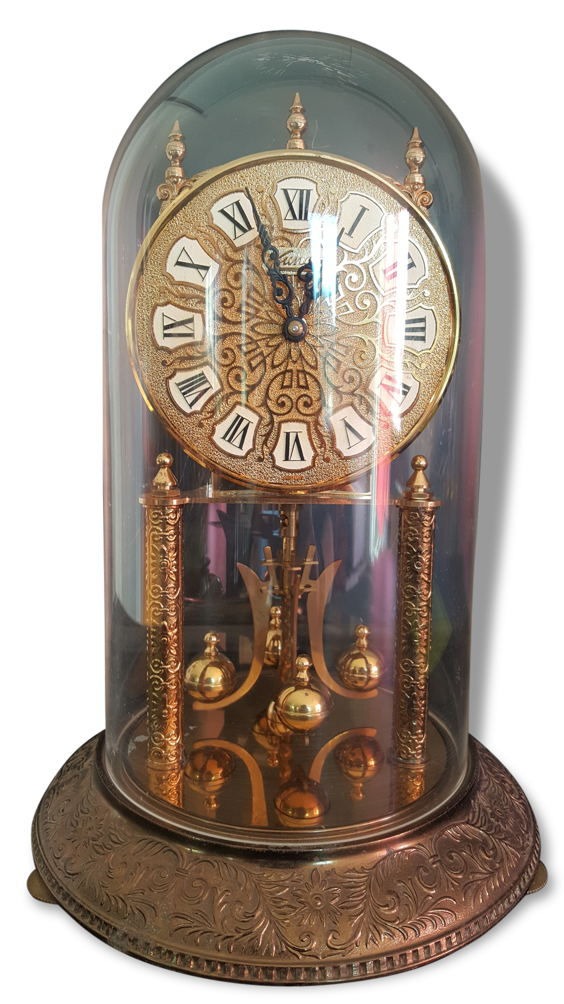 Ancienne horloge pendule à poser KUNDO allemande West Germany | Selency