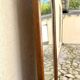 Round wooden mirror
