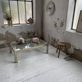 Table basse chrome laiton Romeo Rega