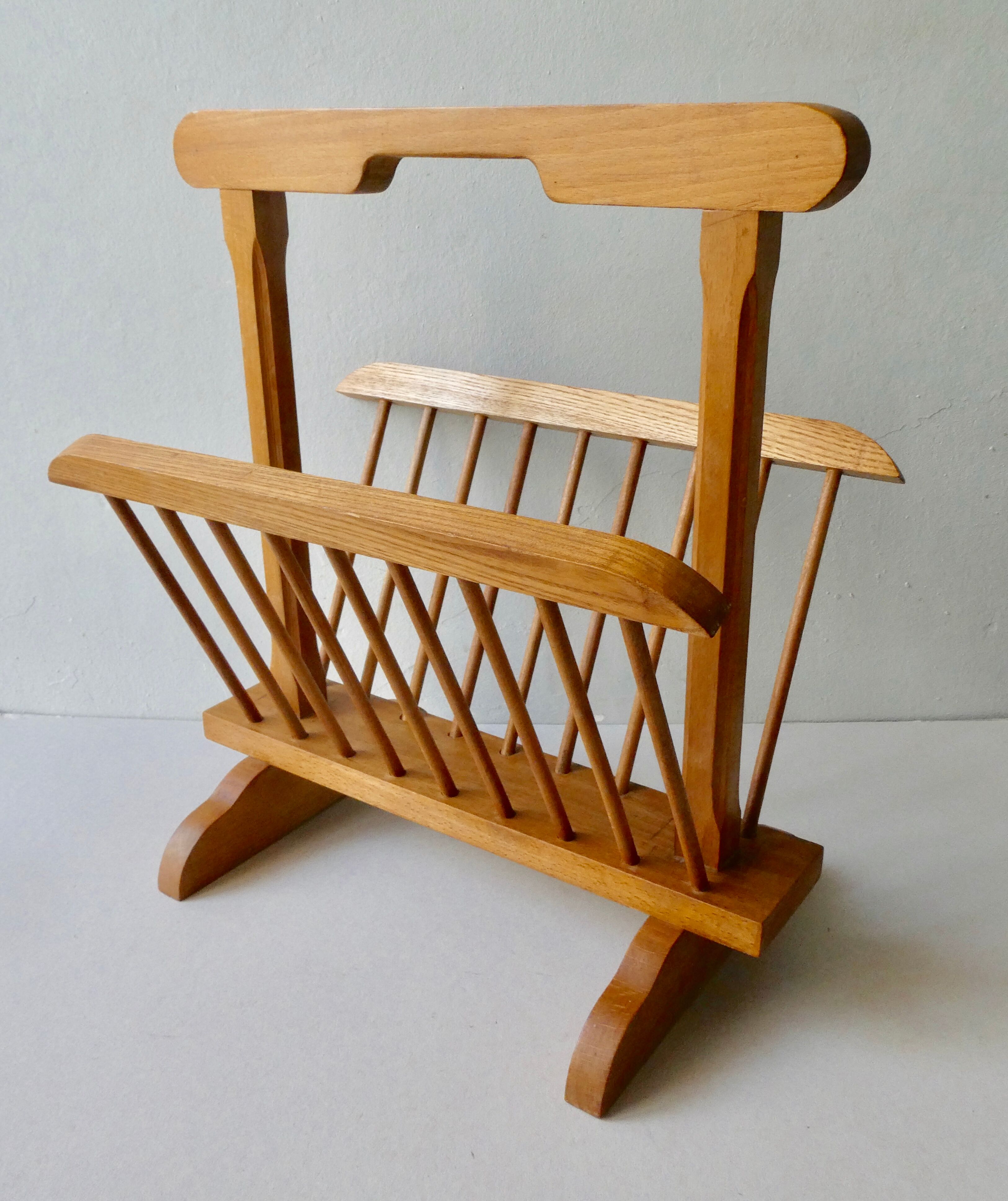 Light wood magazine door from the 60s