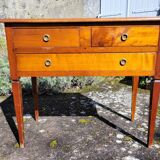 Commode console en merisier 3 tiroirs