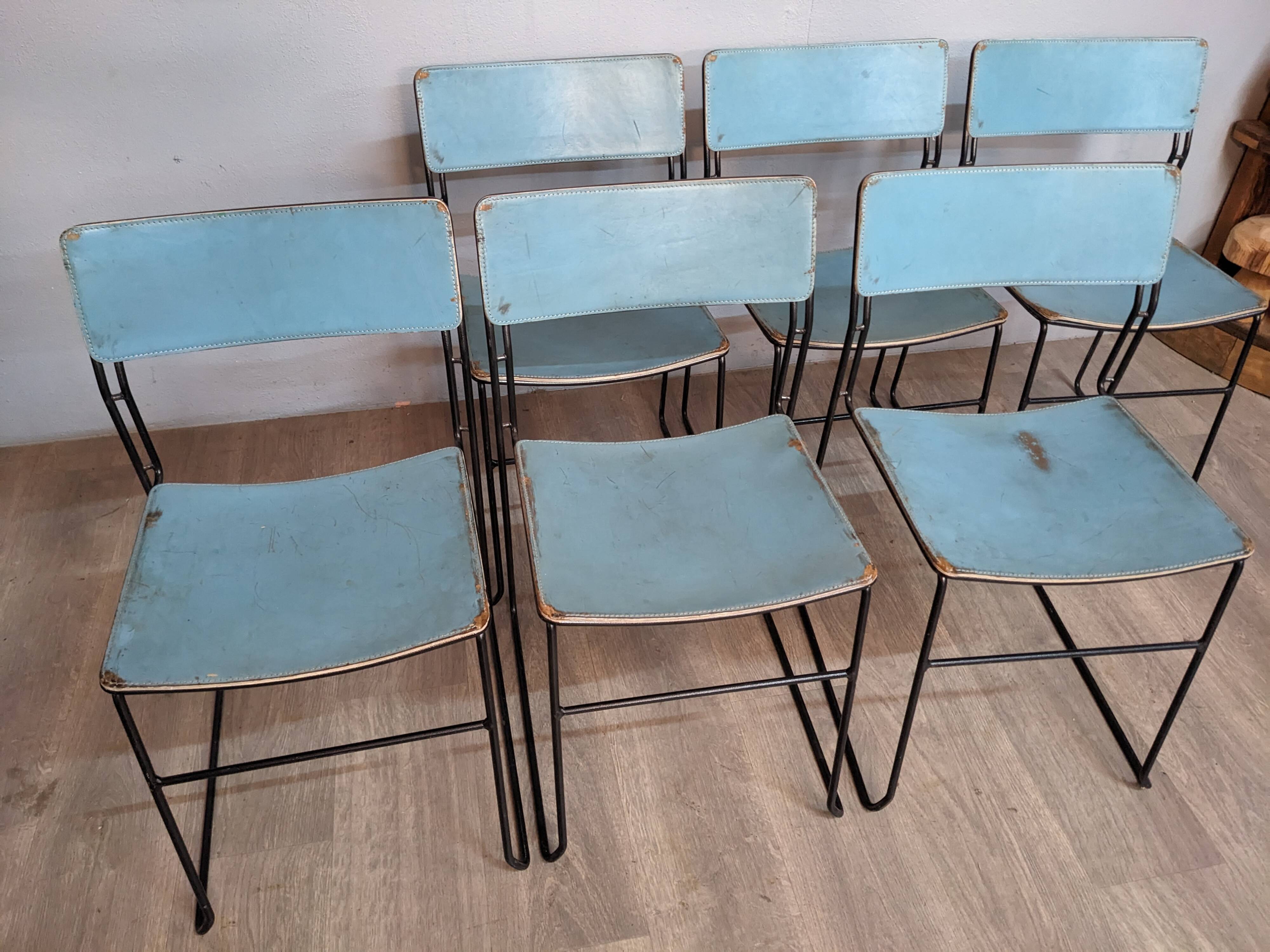 6 Sultana lounge chairs by Arrben, Italy 1970