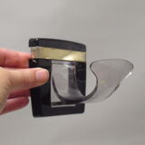 Pair of plexiglass hooks 70s