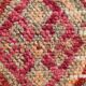 Tapis de Couloir Turc Vintage, Laine Rouge & Beige Géométrique, 83x388 Cm