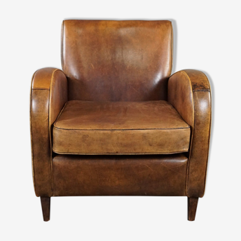 Fauteuil en cuir de mouton