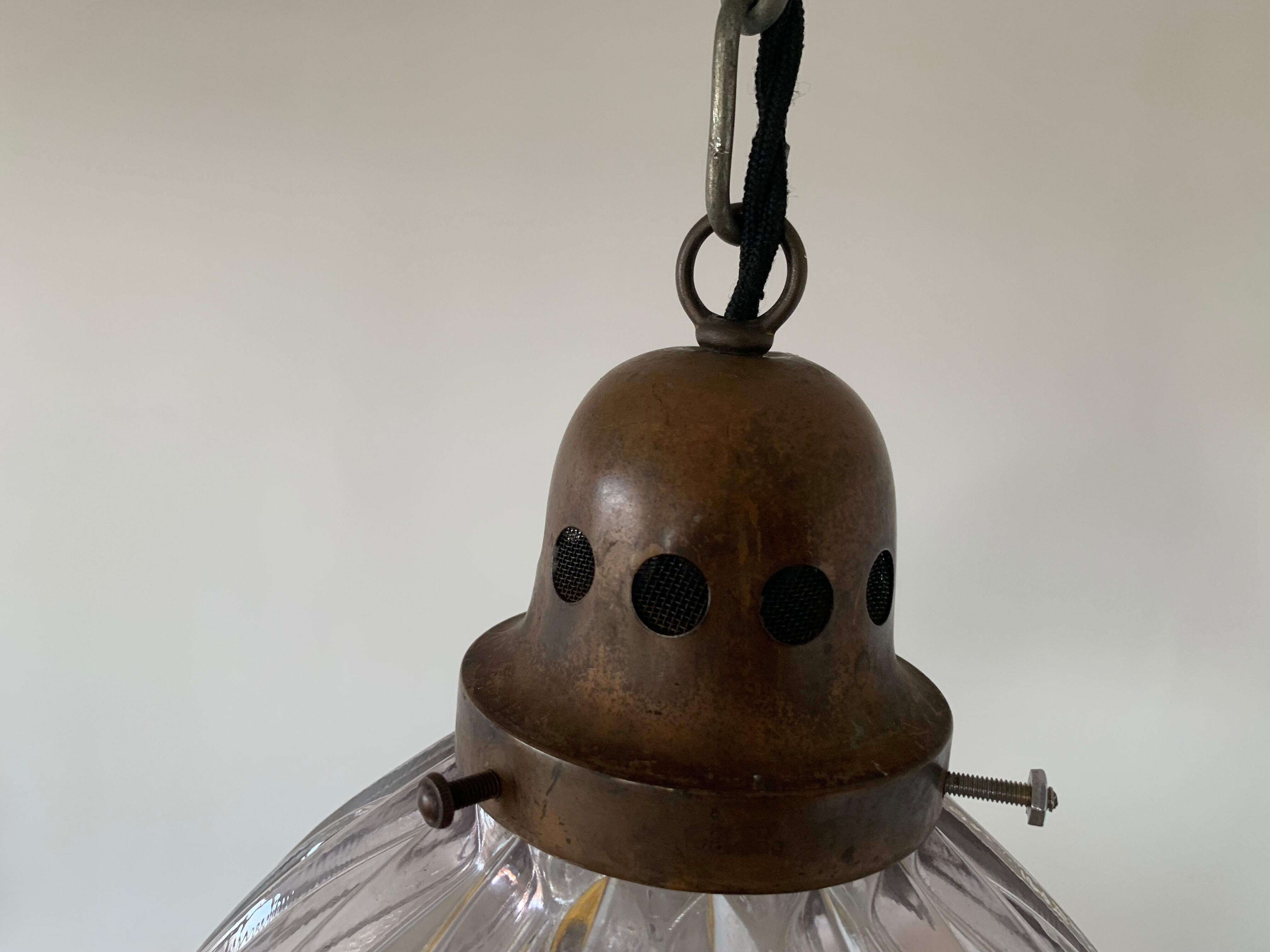 Suspension holophane ancienne