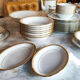 Limoges porcelain service 86 pieces gold 24K