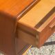 Teak bedside tables with oak legs attributed to Johannes Andersen, 1964, set of 2