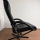 Danish swivel armchair in black leather – 1970s/80s - Skipper Furniture