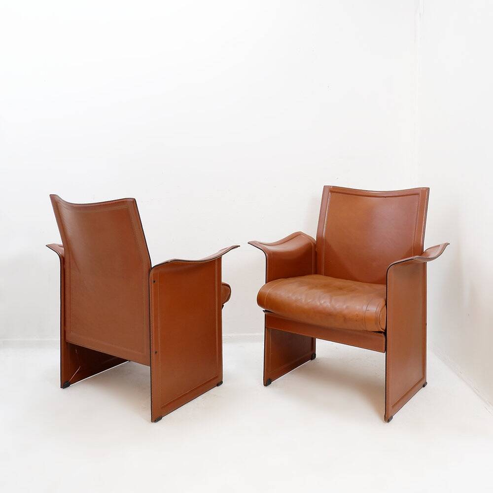 Paire de fauteuils de SàM "Korium" par Tito Agnoli pour Matteo Grassi 1970'