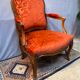 Walnut armchair louis XV