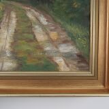 Painting „The Road to the Lake”, Danish design, 1980s, by Karin Hermansen