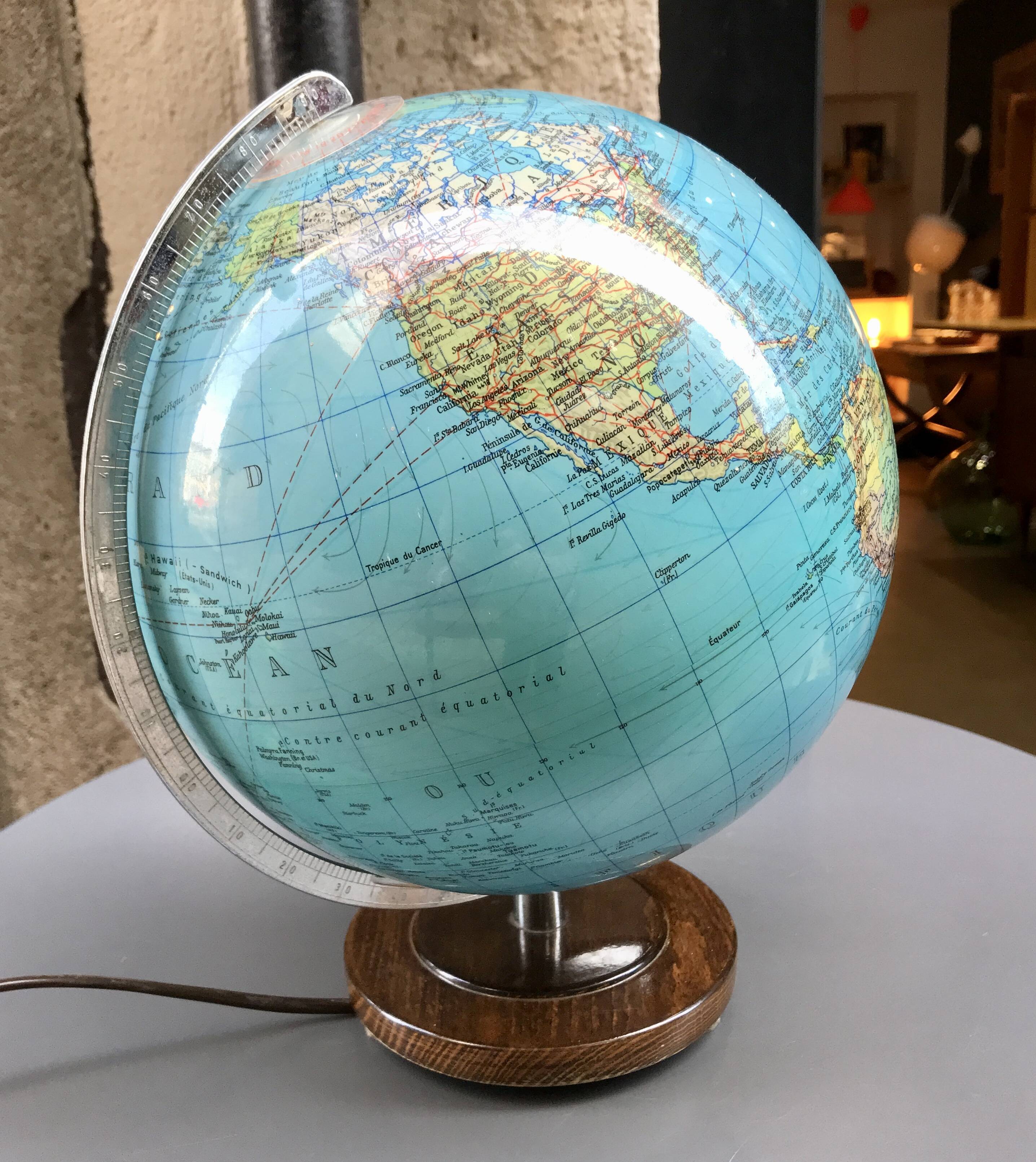 Globe terrestre DUPLEX Allemagne années 70