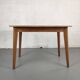 Vintage bistro table rectangular compass feet