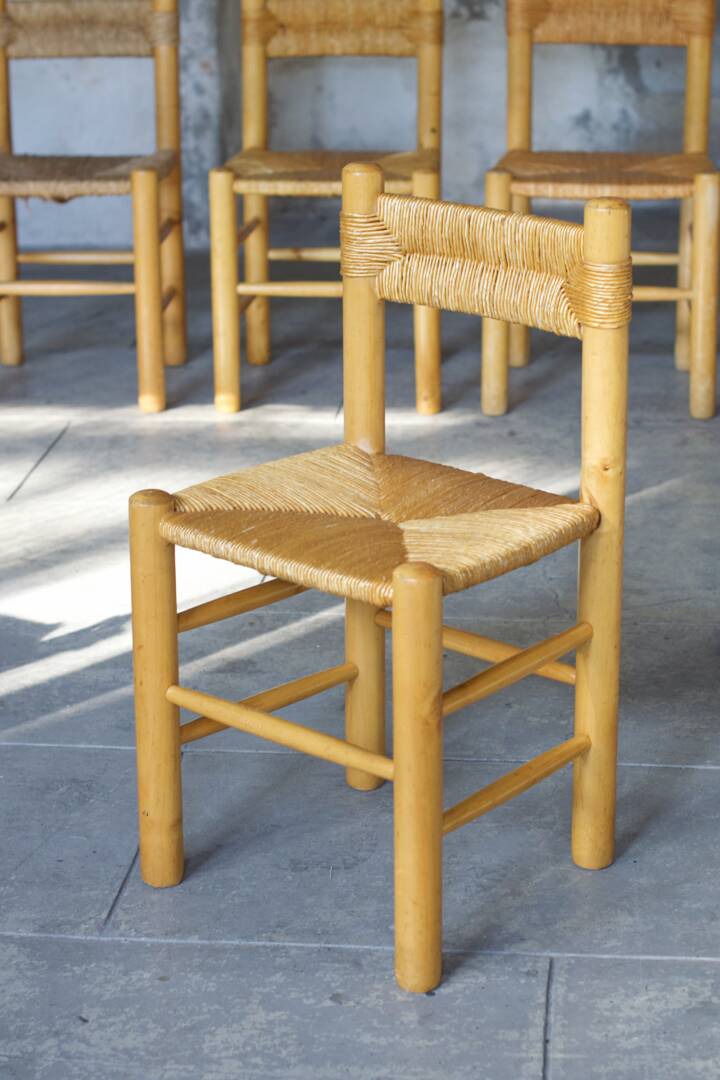 Chaises de salle à manger style Perriand