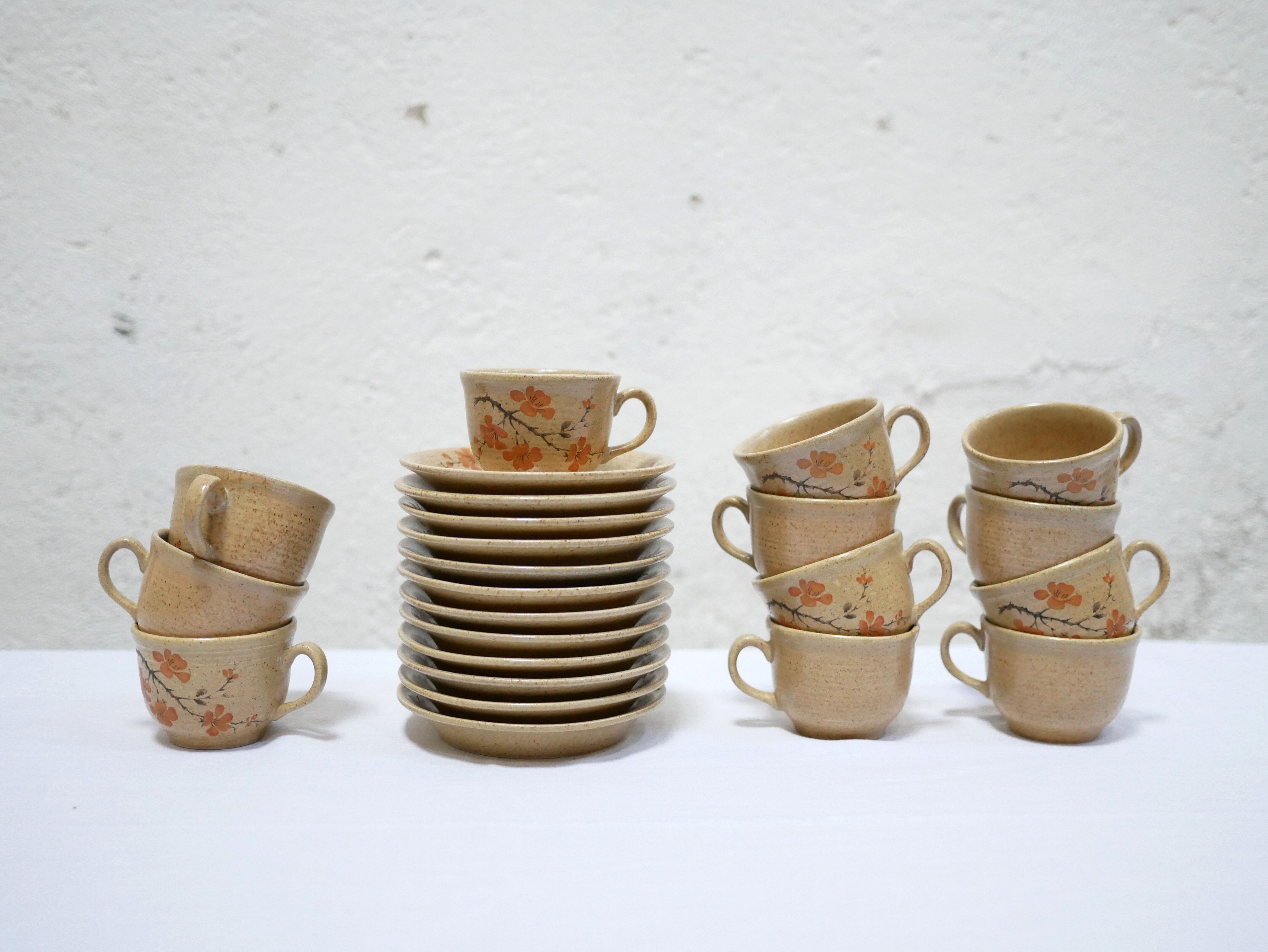 Series of 12 vintage porcelain cups by Maison Revol, France