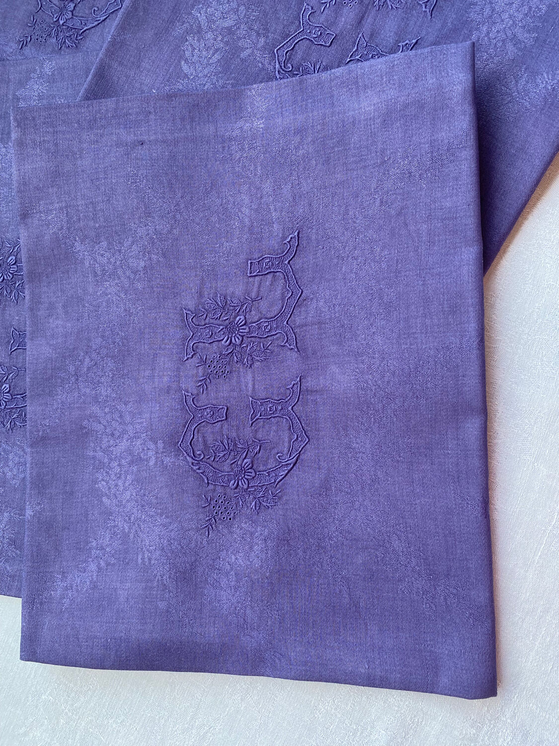 Set of 6 antique monogrammed towels