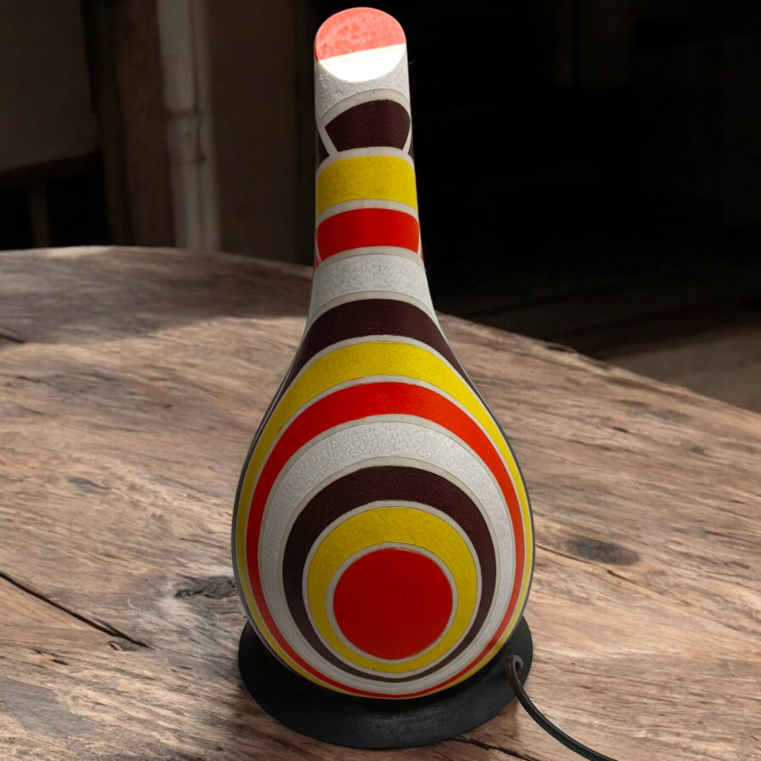 Vintage geometric lamp