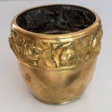 Cache-pot ancien en laiton