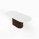 Épure dining table in waxed concrete
