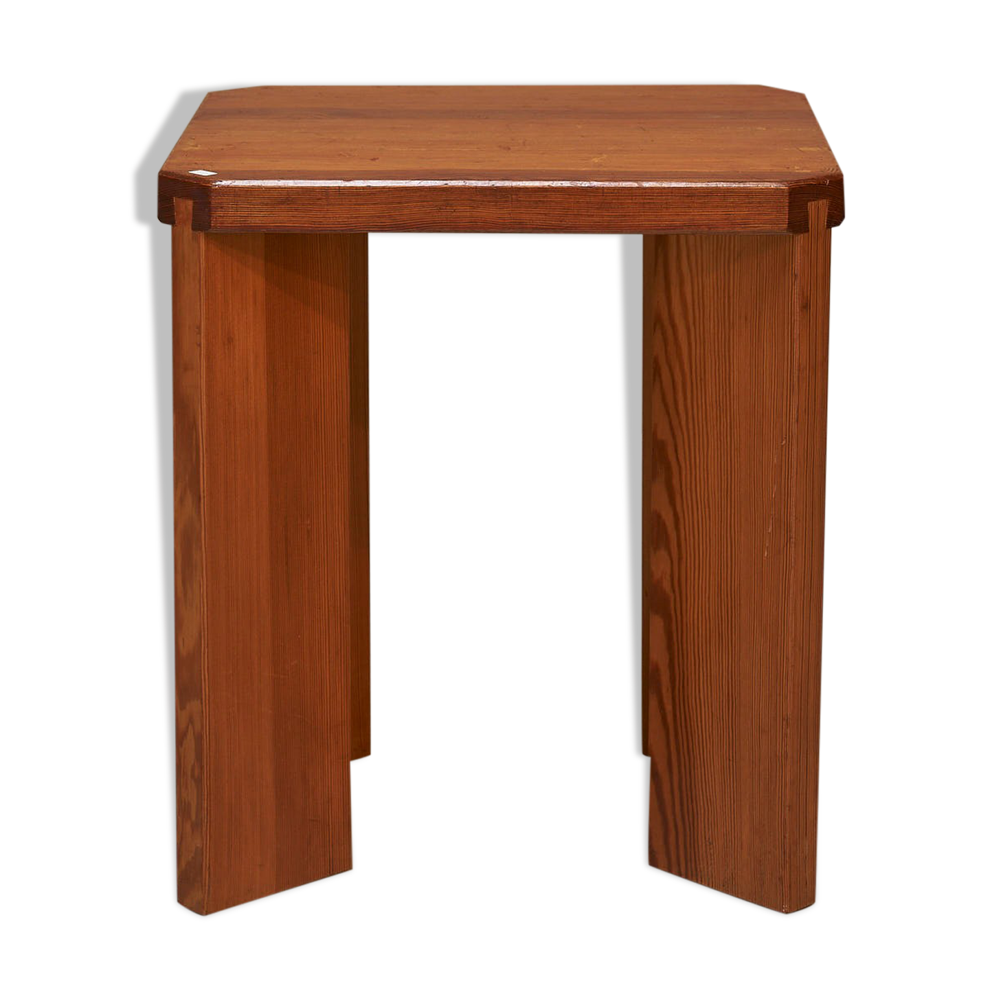 Solid pine stool 1970s