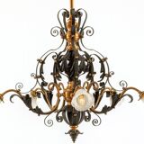 Vintage Iron Candlestick, 1910s