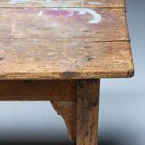 Rustic Primitive Farmhouse Dining Table, France, 19th Century