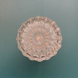 Glass globe wall lamp or ceiling lamp vintage diameter 12 cm and base in bakelite old design