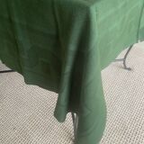 Antique dyed damask tablecloth - 10:12 place settings - 220x155 cm - Cotton