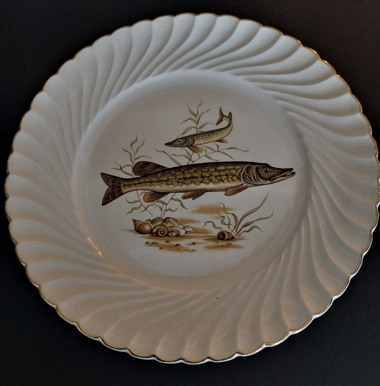 Fish plates series of two Luneville 50s