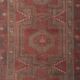Vintage tribal geometric caucasian runner rug hand-knotted oriental carpet