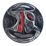 Hanna Modrzewska Nowosielska, decorative plate, 1960s.