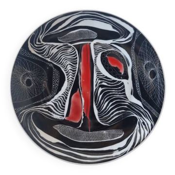 Hanna Modrzewska Nowosielska, decorative plate, 1960s.