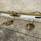 Pair of antique brass desk lamps, desk sconces.