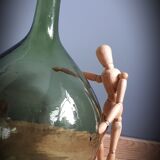 Demi-john 10L round light green sling neck