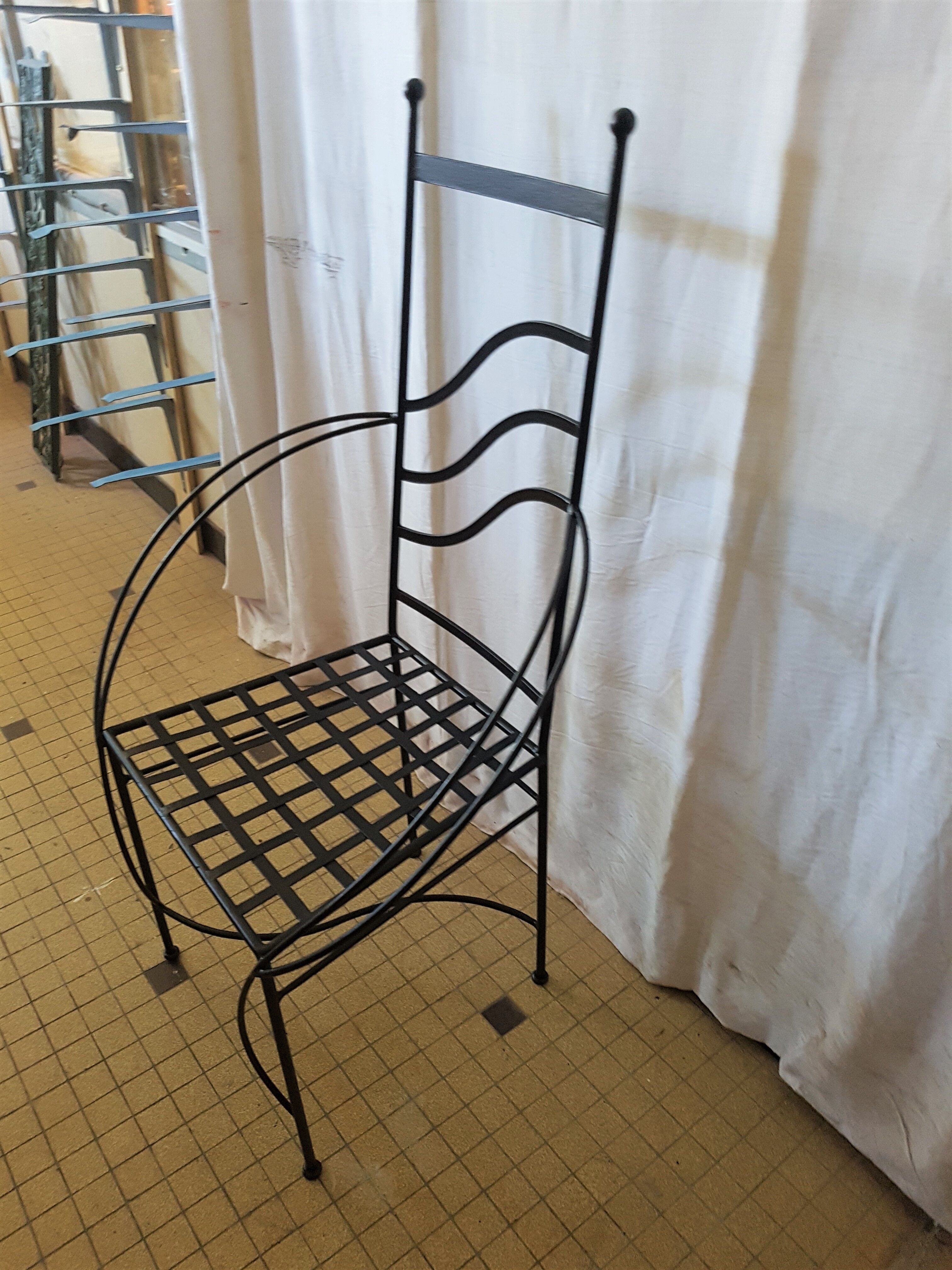 Wrought iron chair