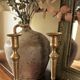 Brass torch candle holders