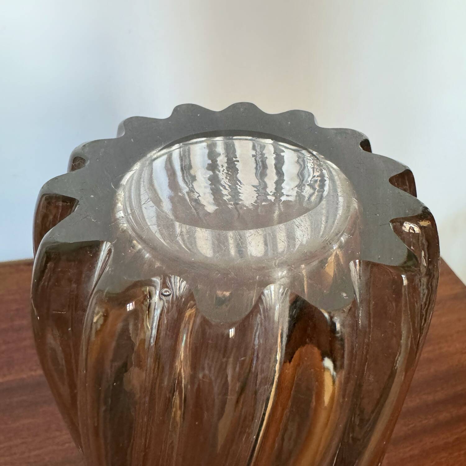 Crystal tulip vase from the 60s