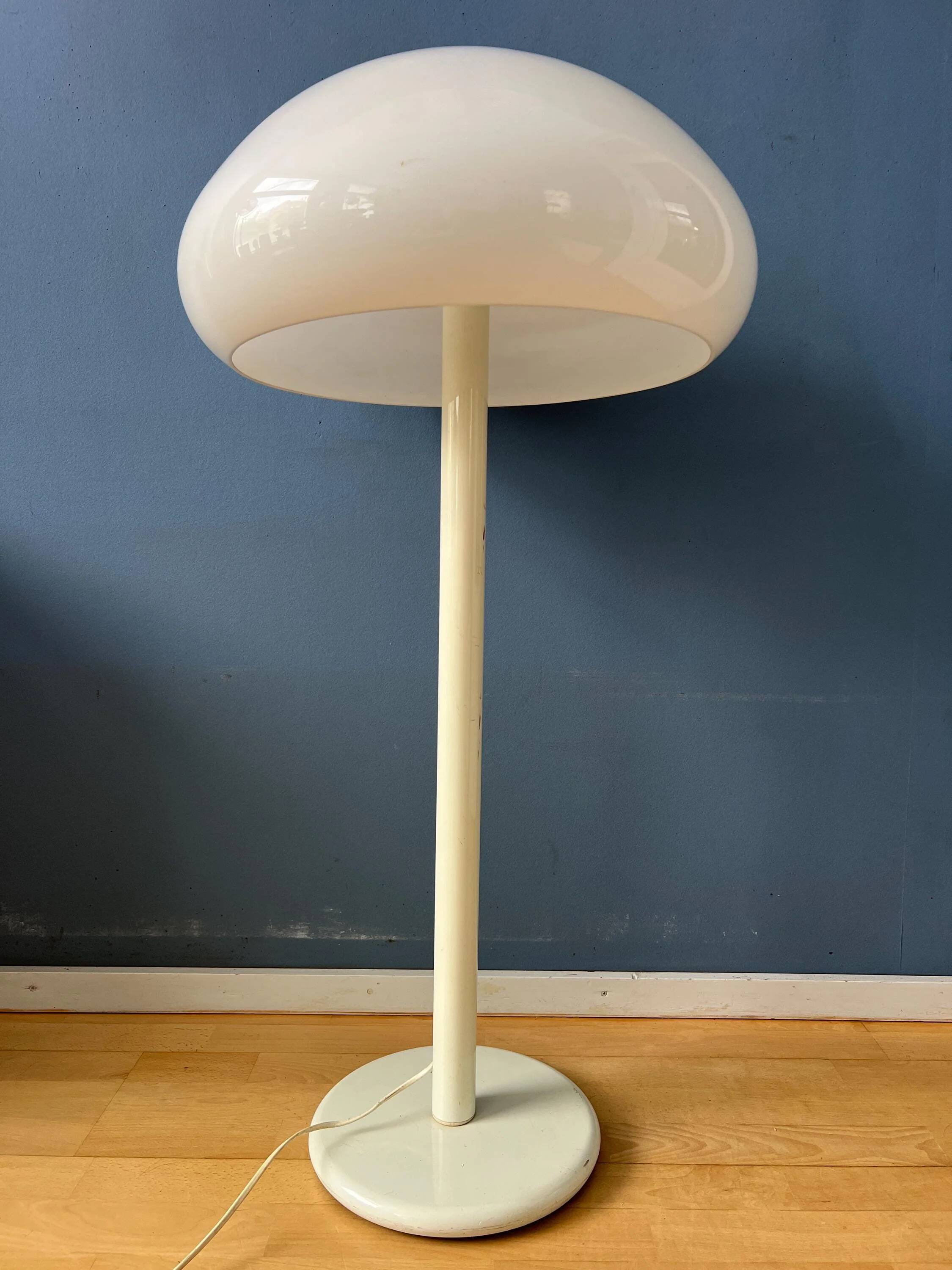 Lampadaire Dijkstra UFO Space Age blanc