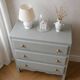 1950s commode enhanced in verdigris.